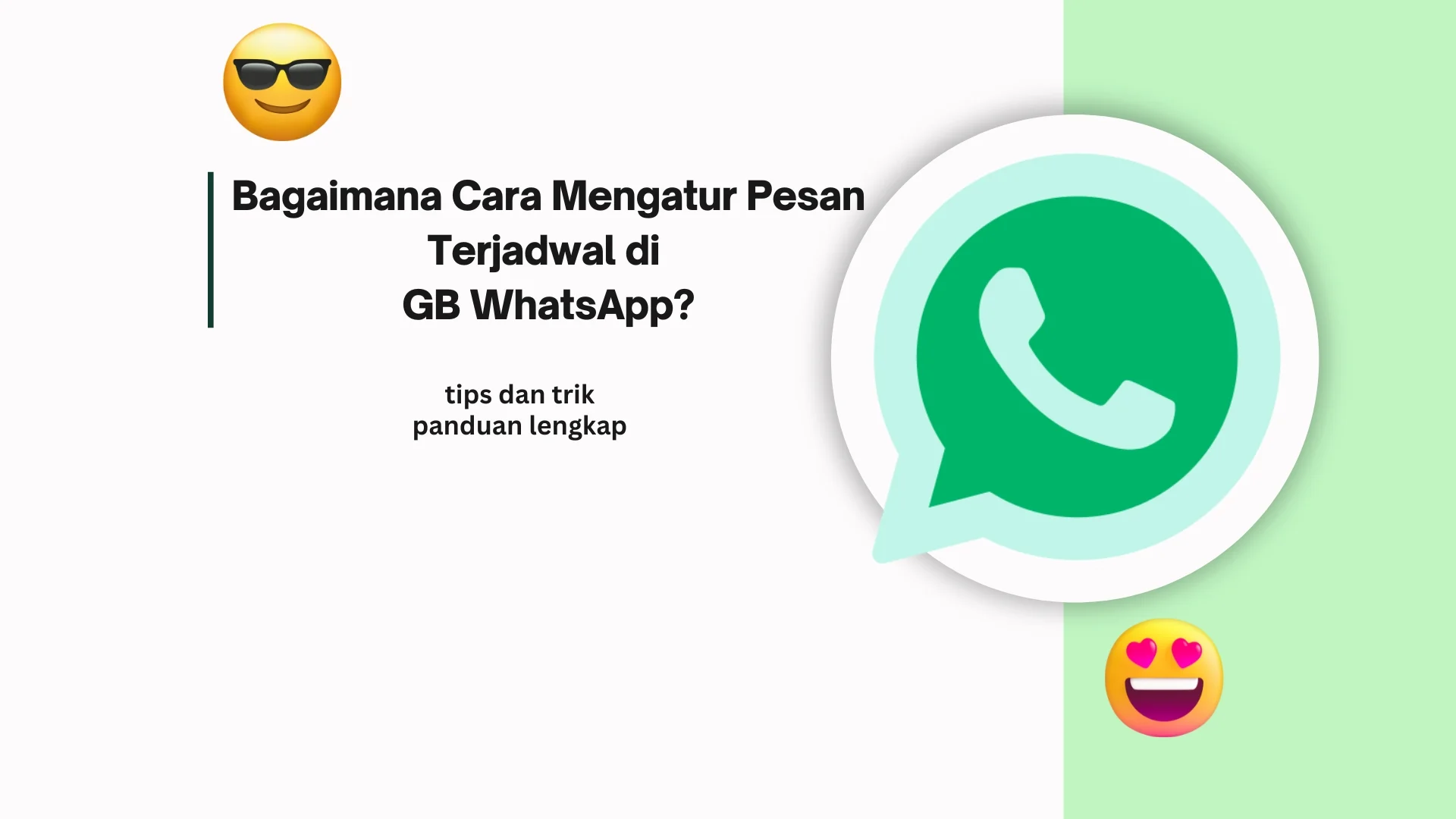 Jadwalkan pesan di GB WhatsApp